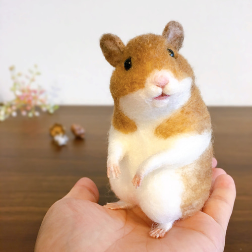 羊毛フェルト ハムスターの通販 | iichi 日々の暮らしを心地よく