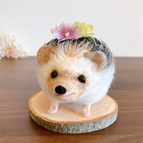 羊毛フェルト ハリネズミちゃん。 羊毛フェルト hiromisaku 通販