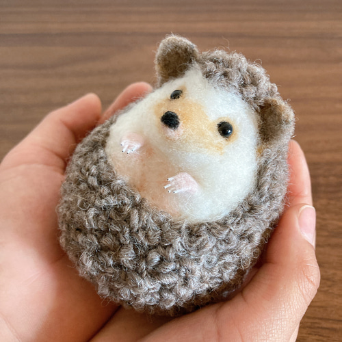 ハリネズミ 羊毛フェルト 羊毛フェルト cotta 通販 11589401｜Creema