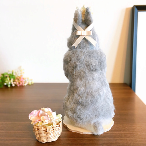 アンティークうさぎリアルファー ベアバニー