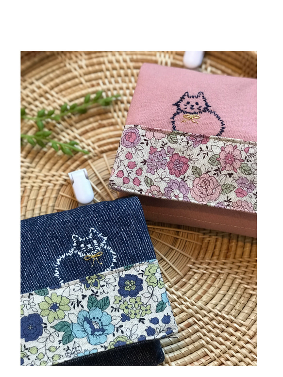 みーちゃんの刺繍入り移動ポケット(IP-1) 2枚目の画像