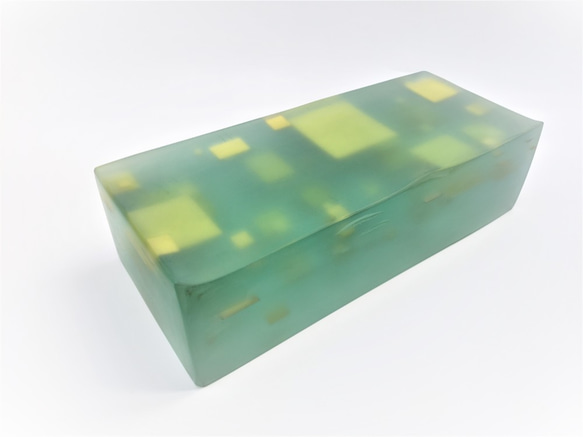 ガラス オブジェ 置物 積層ブロック 立体・オブジェ スタジオ