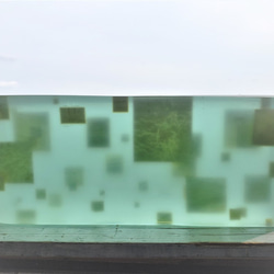 ガラス　オブジェ　置物　積層ブロック 8枚目の画像