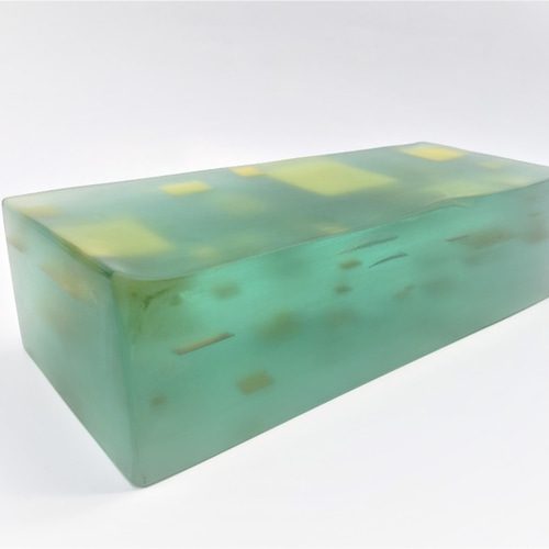 ガラス オブジェ 置物 積層ブロック 立体・オブジェ スタジオ