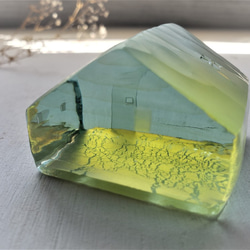 ガラスの家　置物　インテリア　ゴールド 1枚目の画像