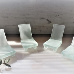 ガラスの椅子マット　置物　オブジェ　インテリア　 8枚目の画像