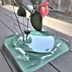 ガラス積層水盤　花器 7枚目の画像