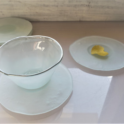 ガラス　冷茶グラス用茶托　　 4枚目の画像