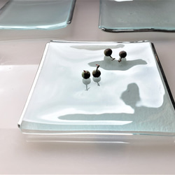 ガラスの器　プラチナ彩　小皿 5枚目の画像