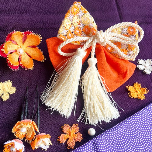 オーダー専用ページ】パラグアイの伝統刺繍「ニャンドゥティ」七五三