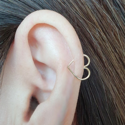 耳骨夾, 免運費, Single of Helix Heart Cartilage Earring 第3張的照片