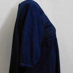 コットンリネン cotton linen Smock indigo 2枚目の画像