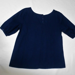 コットンリネン cotton linen Smock indigo 5枚目の画像