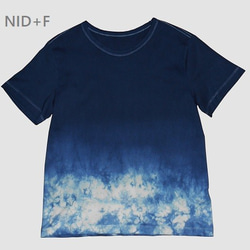 T-shirt deepsea indigo type-A cotton100% 1枚目の画像