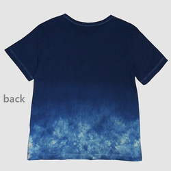 T-shirt deepsea indigo type-A cotton100% 2枚目の画像