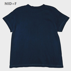 T-shirt muji dark indigo type-B cotton100% 1枚目の画像