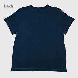 T-shirt muji dark indigo type-B cotton100% 2枚目の画像