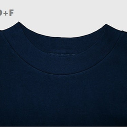 T-shirt muji dark indigo type-B cotton100% 3枚目の画像