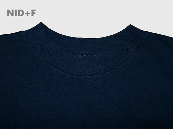T-shirt muji dark indigo type-B cotton100% 3枚目の画像