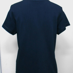 T-shirt muji dark indigo type-B cotton100% 6枚目の画像