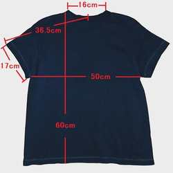 T-shirt muji dark indigo type-B cotton100% 8枚目の画像