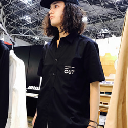 MEN & WOMEN CUT STAFF SHIRT / BLACK 3枚目の画像