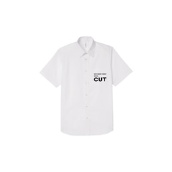 MEN & WOMEN CUT STAFF SHIRT / BLACK 1枚目の画像