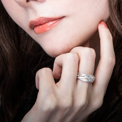 ELR0017Sワイヤーシルバーリング Elenore　Jewelry　エレノアジュエリー 7枚目の画像