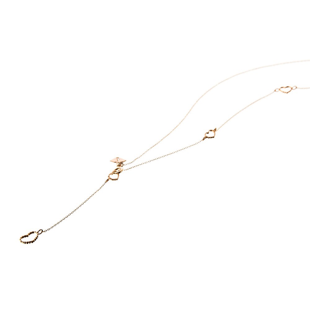 K10 Heart Y Necklace 10金ハートワイネックレス　ELP0005G ElenoreJewelry