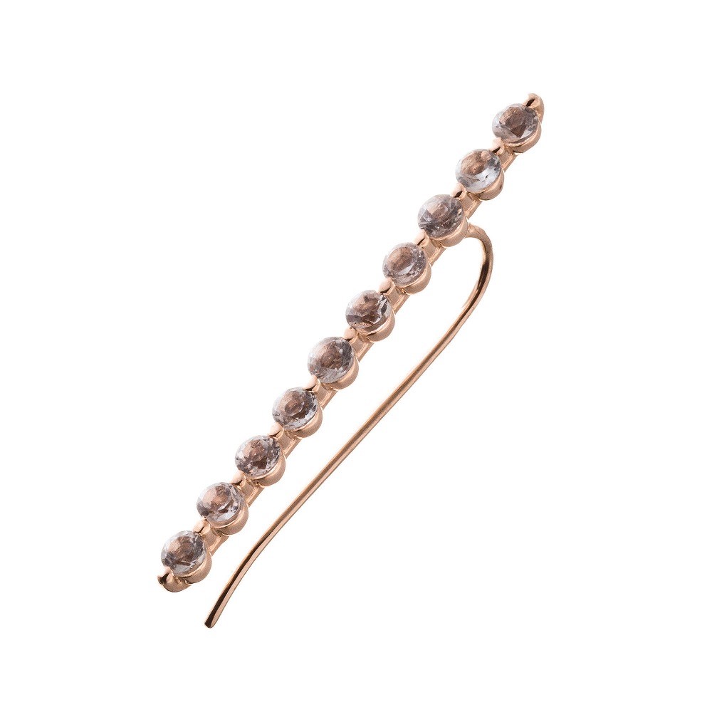 10金ホライゾンイヤークライマーイヤリング（片耳用）ELE0006G　Elenore　Jewelry　エレノアジュエリー