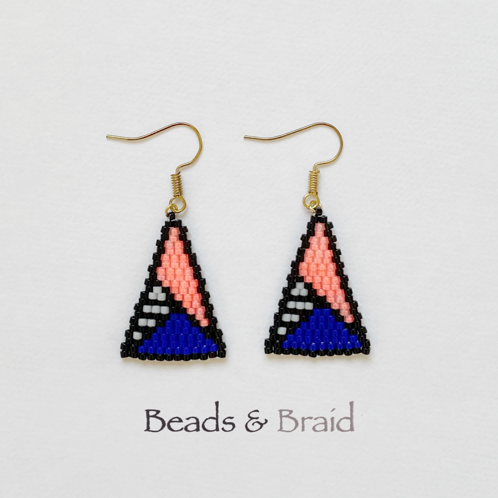 デリカビーズピアス/イヤリング 80s ピアス（フック・チェーン