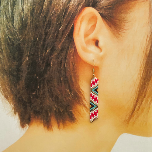 デリカビーズピアス/イヤリング ネイティブアメリカン(D