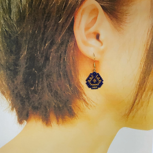 再販】デリカビーズピアス/イヤリング ネイティブアメリカン(C