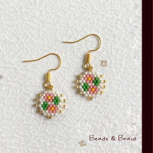 デリカビーズピアス　◎クラゲフリンジピアス　他全6点 デリカビーズピアス ◎クラゲフリンジピアス 他全6点 くらげ クラゲ