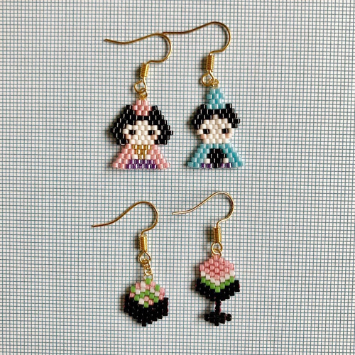 組み合わせ自由】デリカビーズピアス/イヤリング Once a year シリーズ