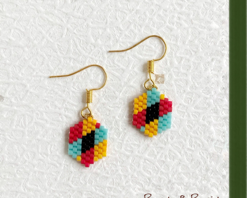 デリカビーズピアス/イヤリング 和装日和(色遊び) ピアス