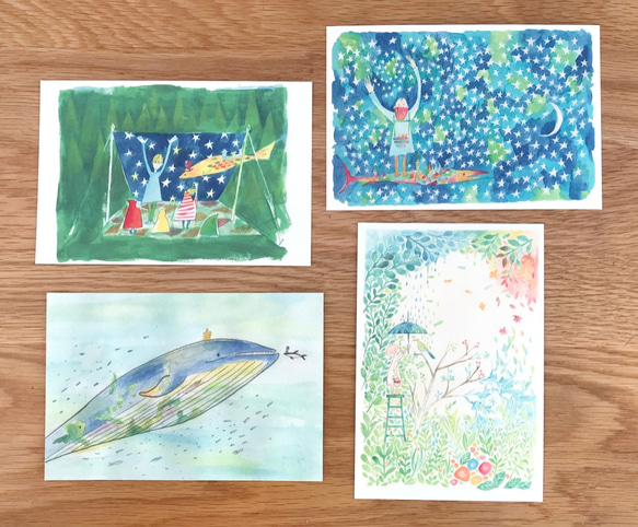 物語のポストカード４枚セット 2枚目の画像