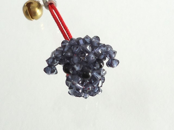 ビーズのプードル（テディベア・黒） 3枚目の画像