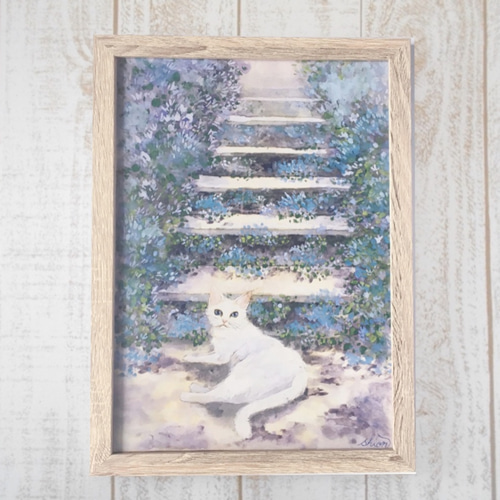 24時間以内に売れなければ300円❗　原画絵画　「煉瓦工場にいた猫」 Amazon.co.jp: ルイス・ウェイン ポスター 万華鏡のような壁