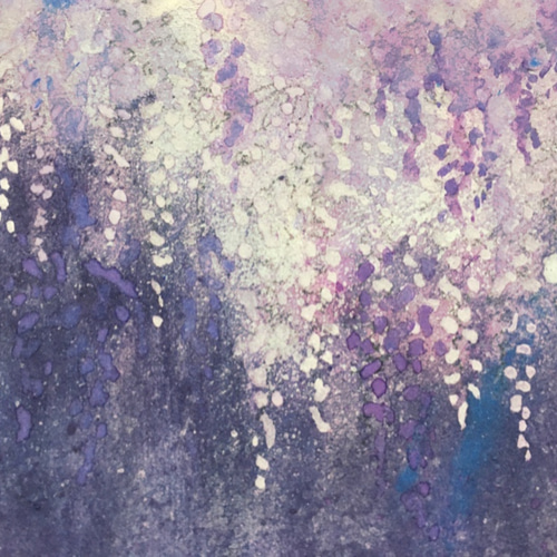 日本画 藤と文鳥 原画 絵画 紫苑工房 -Atelier Shion- 通販 9772137