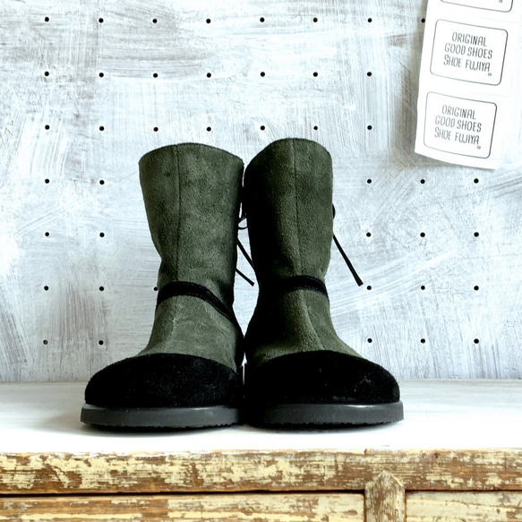 MOSS boots　モスグリーン 9枚目の画像