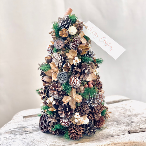 魔女の棲む森 ドライフラワー 木の実のクリスマスツリー 魔女の棲む森 木の実のクリスマスツリー ドライフラワー