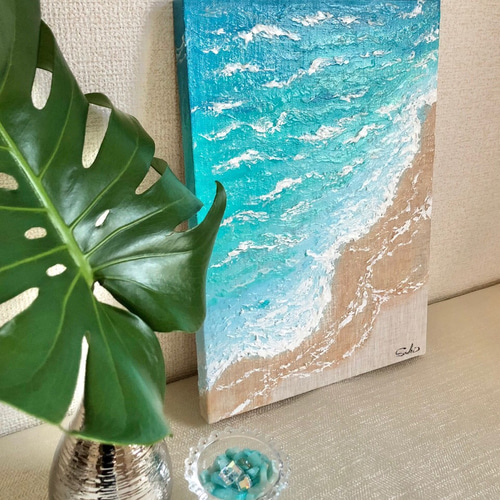 晴れやかブルー2022】心安らぐユニークな海のアート その他アート Saki