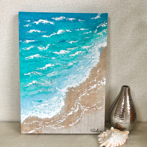 晴れやかブルー2022】心安らぐユニークな海のアート その他アート Saki