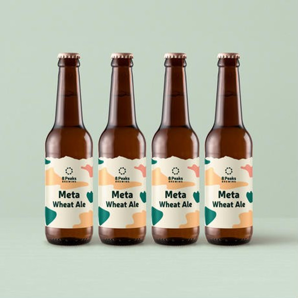 八ヶ岳山麓のクラフトビール　Meta Wheat Ale 4本セット 4枚目の画像