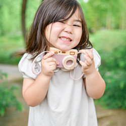 木のカメラ　お写んぽカメラ　キッズ用 2枚目の画像