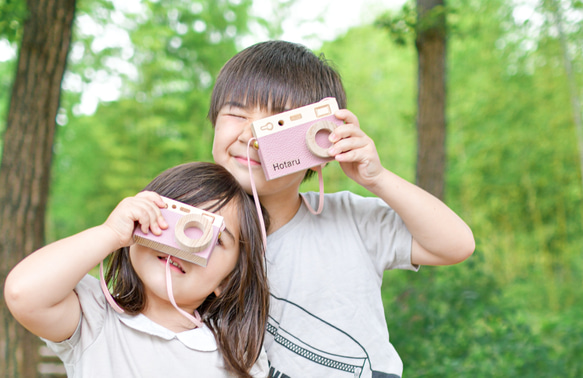 木のカメラ　お写んぽカメラ　キッズ用 3枚目の画像