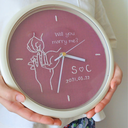 セミオーダー プロポーズ刺繍時計 〜Engage ring〜 1枚目の画像