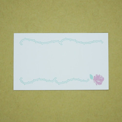 バラのミニメッセージカード　手書き風 2枚目の画像