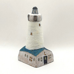 青い屋根の灯台/オプションフラッグ付き（No.209L） 1枚目の画像